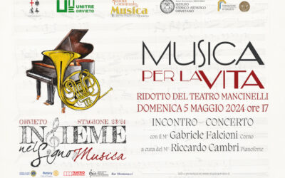 “Musica per la Vita”: Gabriele Falcioni e Riccardo Cambri protagonisti del nuovo appuntamento di “insieme”